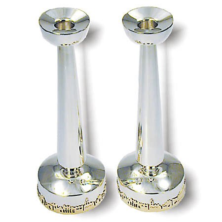 Candlesticks, Jerusalem of Gold - 925 Sterling Silver